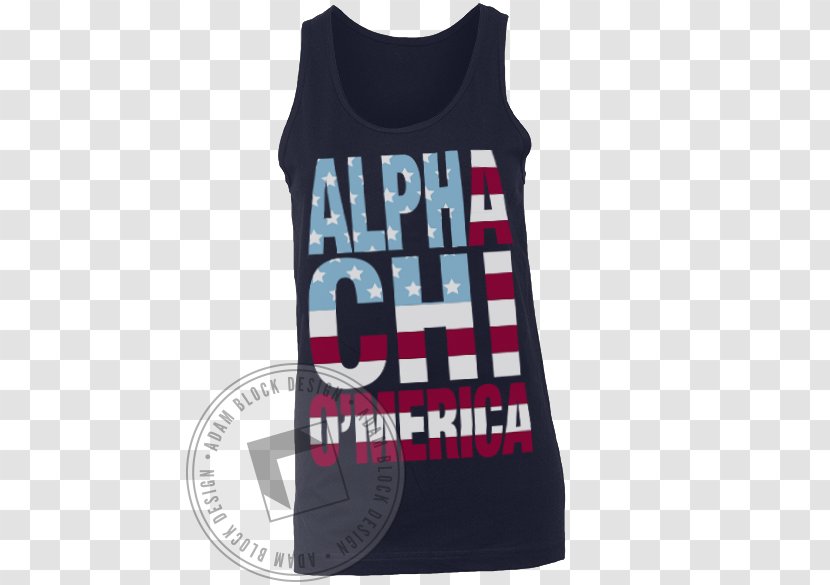 T-shirt Gilets Clothing Alpha Chi Omega - Block Flag Transparent PNG