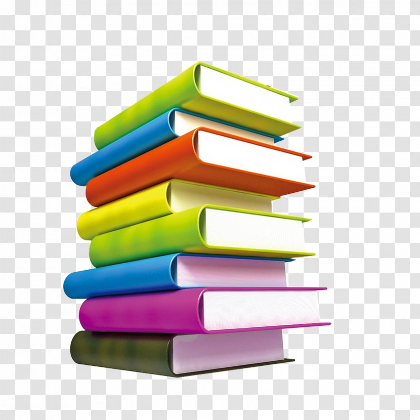 Textbook Library Reading - Color Books Transparent PNG