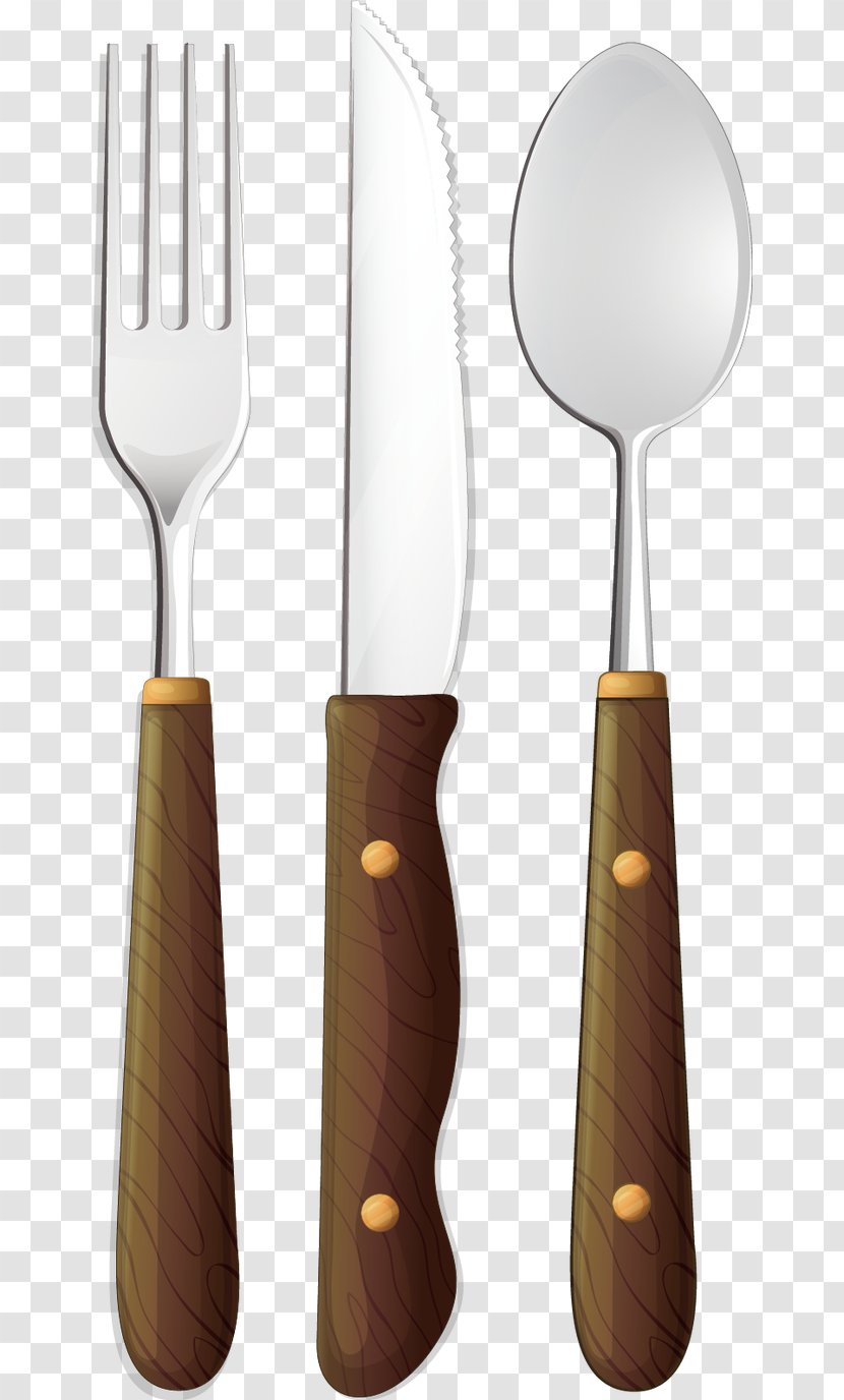 Wooden Spoon Fork Cutlery Tableware - Vector Marketing - Western Knife And Transparent PNG