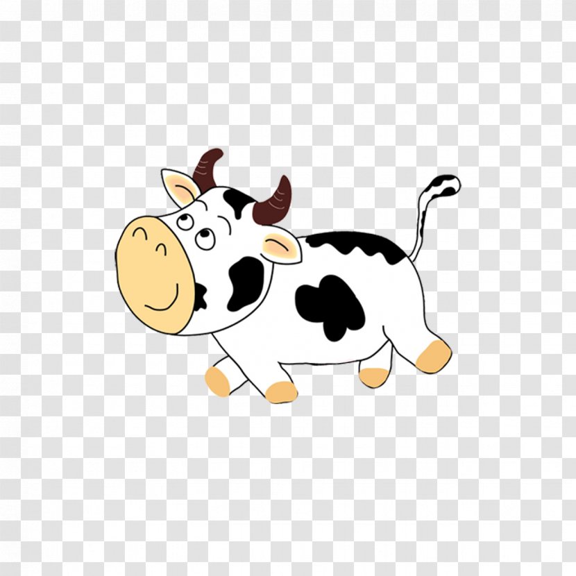Cattle Cartoon Comics - Dairy - Cow Transparent PNG