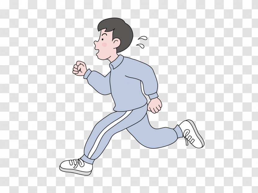 Jogging Saitama International Marathon Boy - Watercolor Transparent PNG