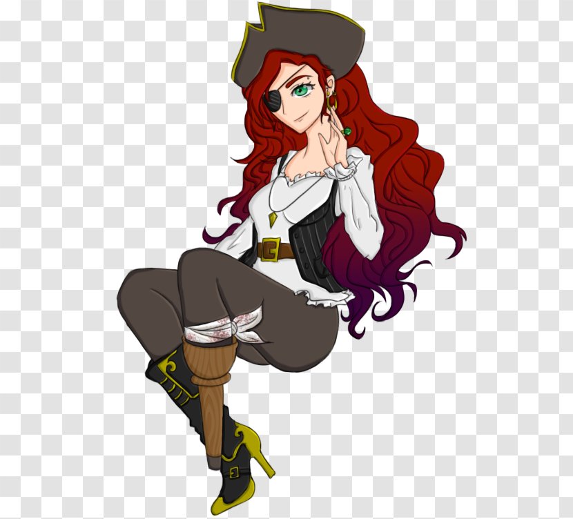 Pegleg Piracy Child Eyepatch Woman - Flower Transparent PNG