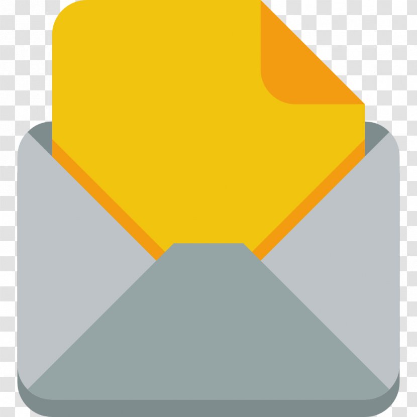 Angle Yellow Orange - Envelope - Letter Transparent PNG