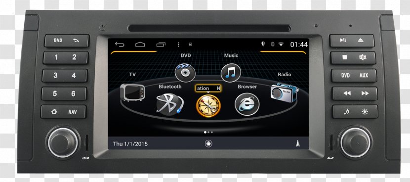 Car BMW DVD Player Citroën C3 - Automotive Navigation System Transparent PNG
