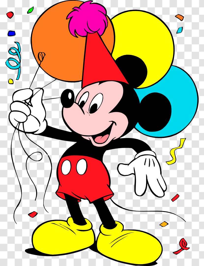 Mickey Mouse Minnie Donald Duck Birthday Clip Art - Smile Transparent PNG