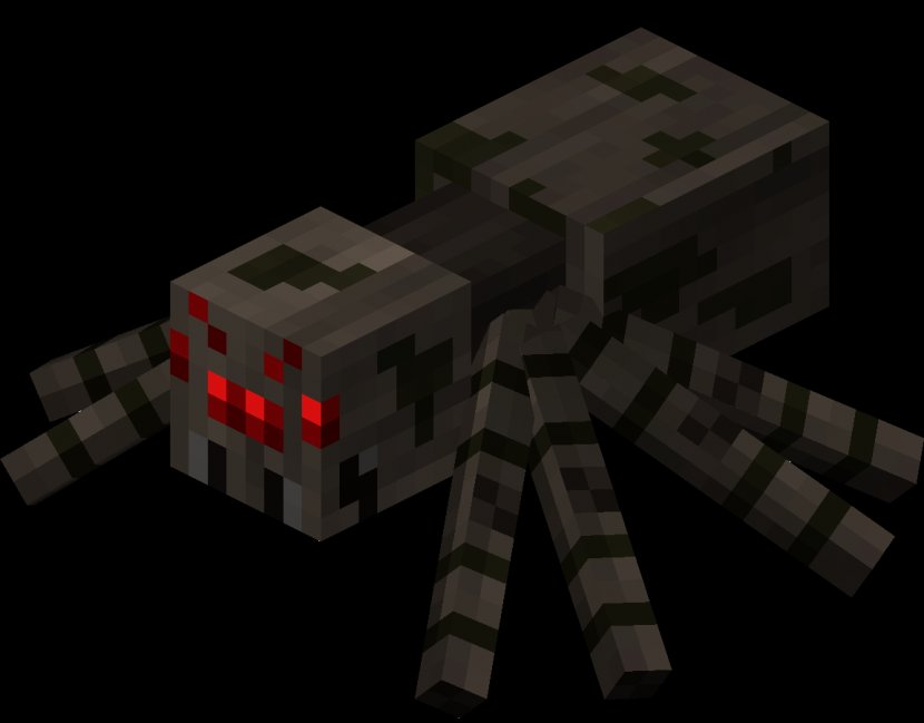 Minecraft Spider Web Cave Meta Menardi - Player Character - Mines Transparent PNG