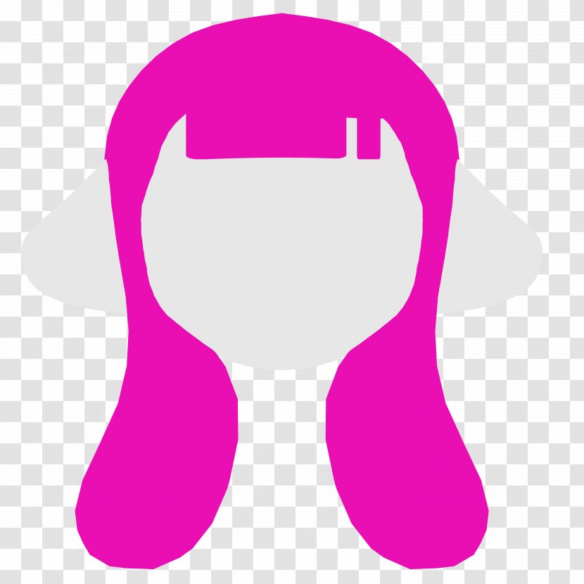 Splatoon 2 Hairstyle Model - Pink - Cartoon Squid Transparent PNG