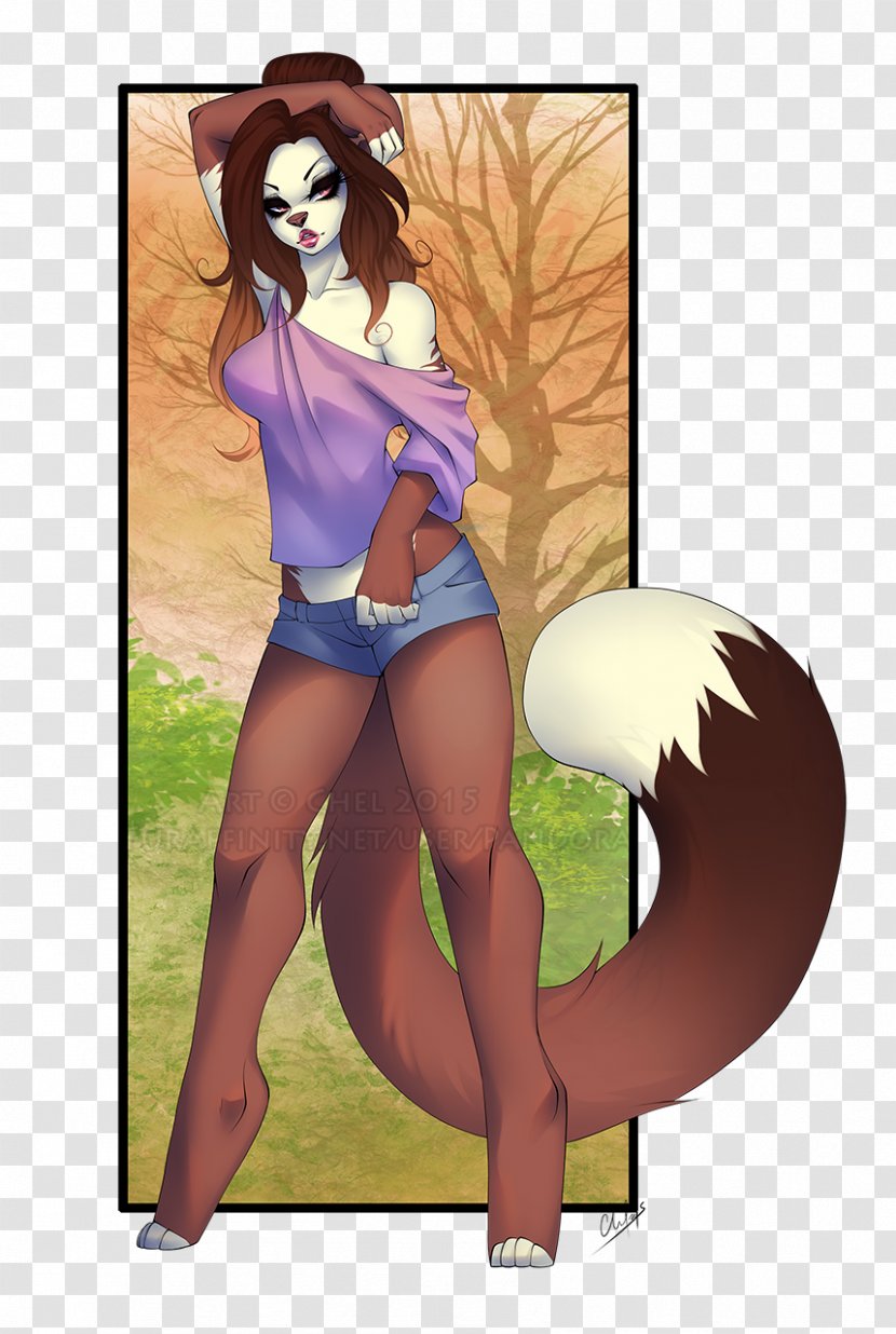 Furry Fandom Character Internet - Watercolor - Half Dragon Female Transparent PNG