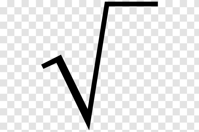 Square Root N</i>th Mathematics Number Zero Of A Function - Monochrome Transparent PNG