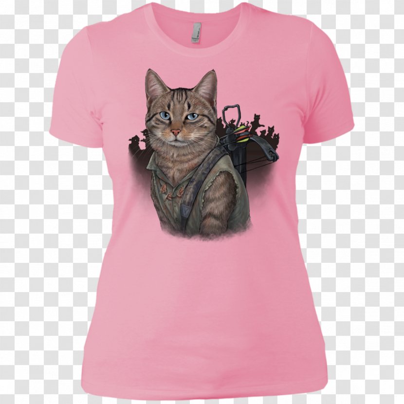 Long-sleeved T-shirt Cat - Neck Transparent PNG