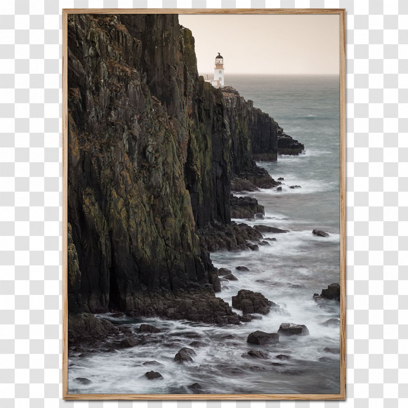 Neist Point Lighthouse Cabrillo Poster Photography - Escarpment - Watercolor Transparent PNG