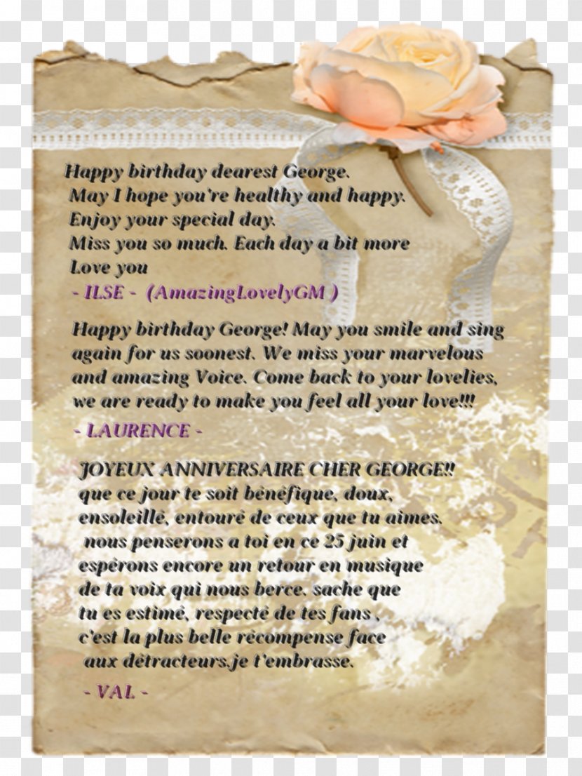 Happy Birthday: George Michael June 25 - Birthday Transparent PNG