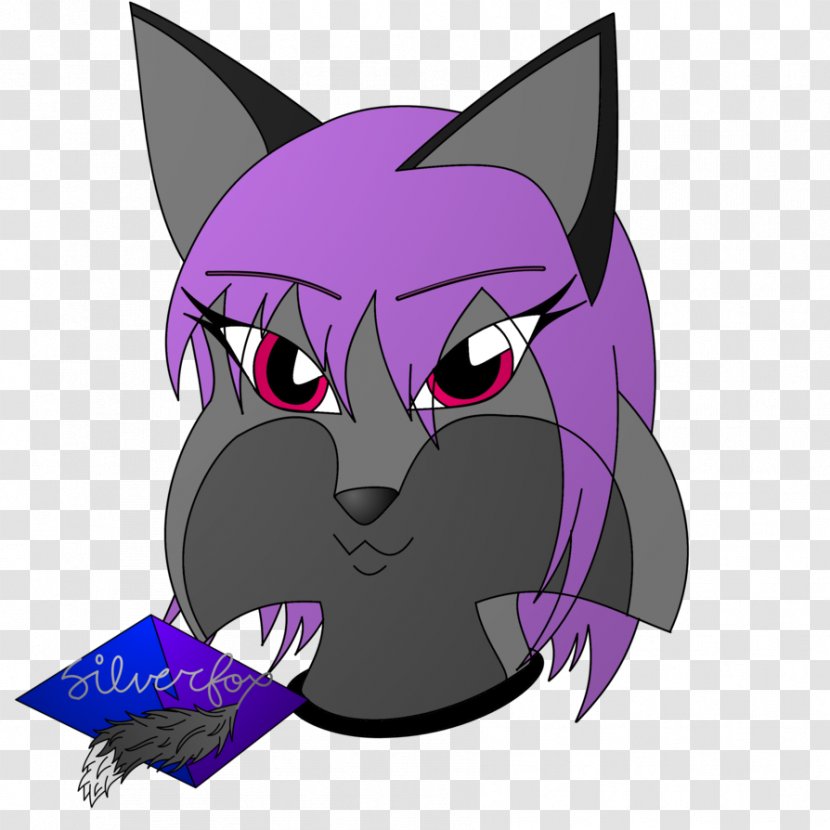 Giphy Avatar Clip Art - Purple - Silver Fox Transparent PNG