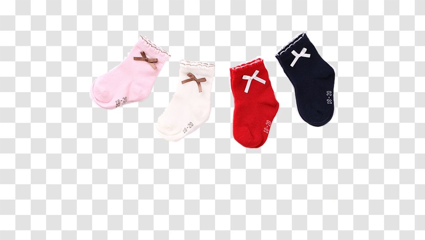Sock Hosiery Infant - Bow Baby Socks Transparent PNG