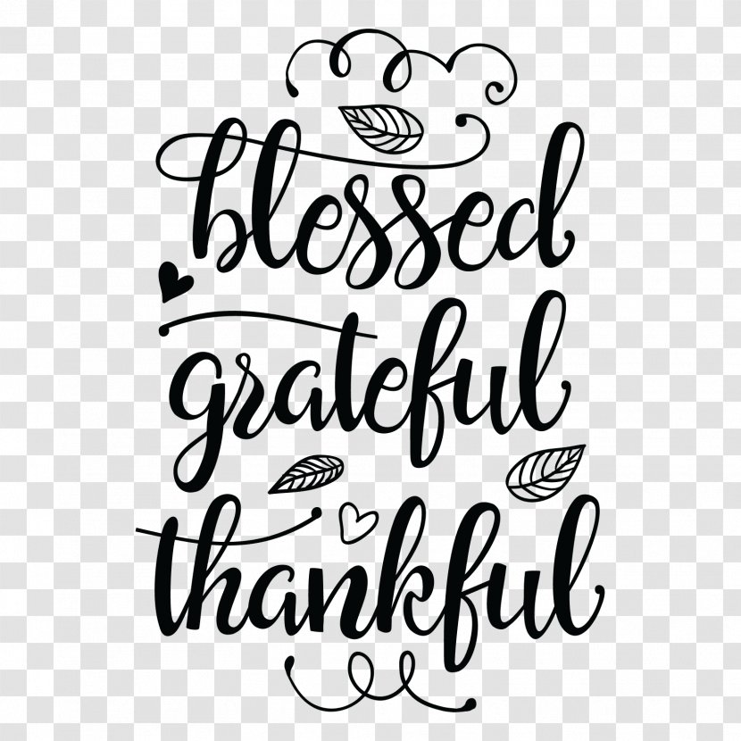 Thanksgiving Blessing Cricut Greeting Clip Art Transparent PNG