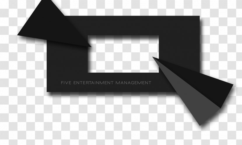 Entertainment Management Logo Angle - Black And White - OneNote Transparent PNG