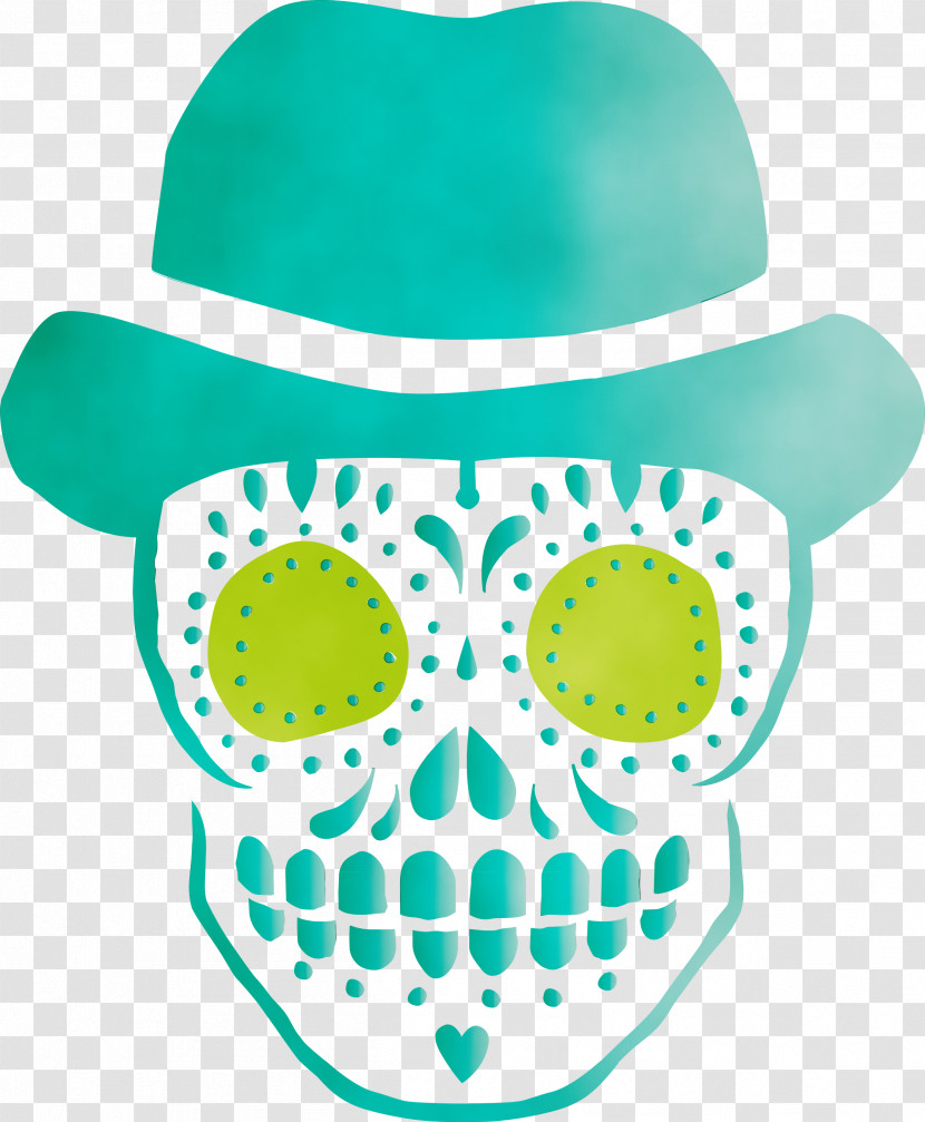 Day Of The Dead Stencil Free Calavera Drawing Transparent PNG