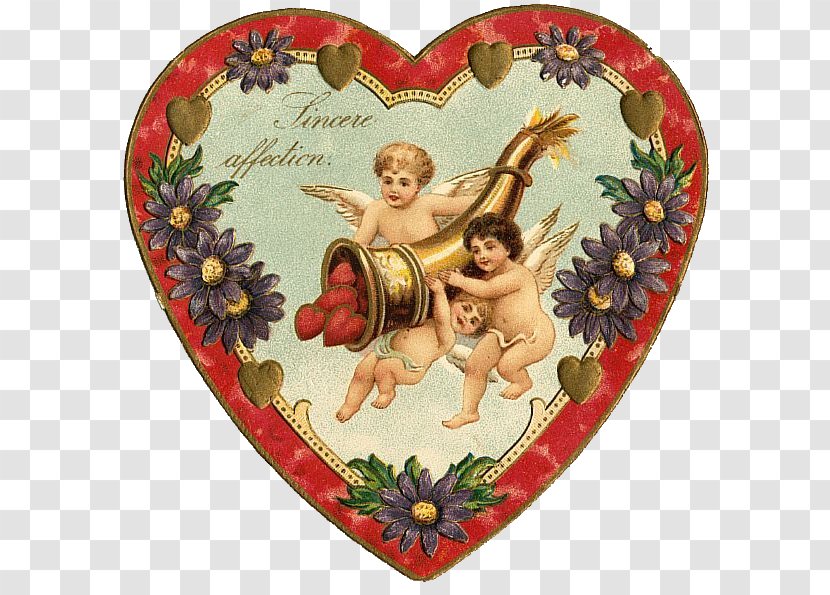 Paper Valentine's Day Antique Heart Scrapbooking - Ephemera - Victorian Valentines Transparent PNG