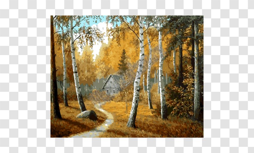 Oil Painting Painter Art Wallpaper - Autumn - Forest Watercolor Transparent PNG