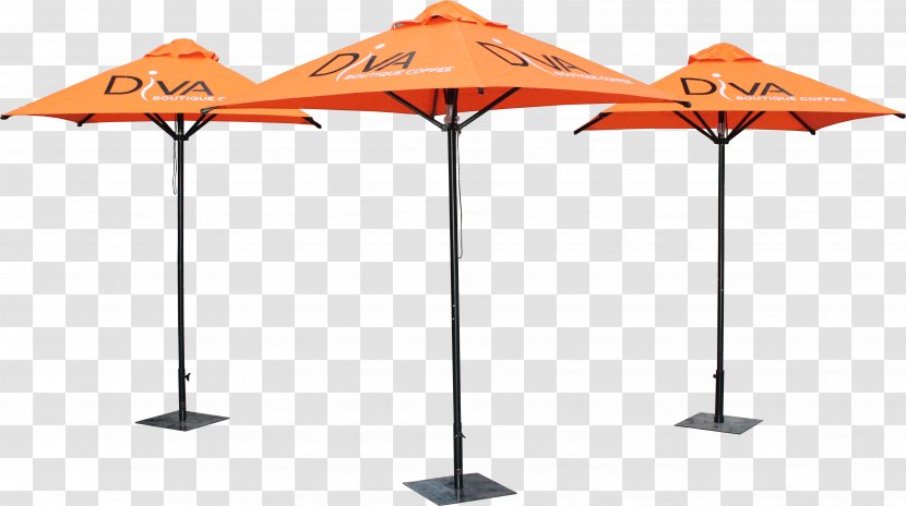 Cafe Table Umbrella Patio House - Orange Transparent PNG