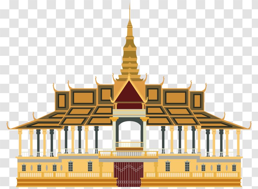 Royal Palace, Phnom Penh Grand Palace Clip Art - Cambodia Transparent PNG