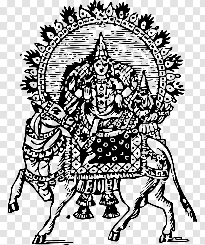 Mahadeva T-shirt Parvati Ganesha The Immortals Of Meluha - Silhouette Transparent PNG