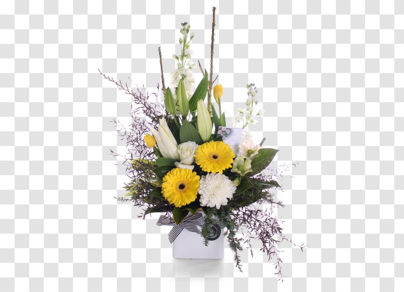 Floral Design Cut Flowers Vase Flower Bouquet - Flora - Lemon Transparent PNG