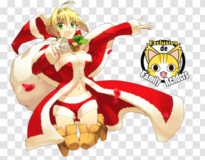 Fate/stay Night Saber Santa Claus Christmas Fate/Grand Order - Frame Transparent PNG
