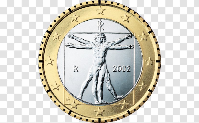 Italian Euro Coins 1 Coin - Cent Transparent PNG