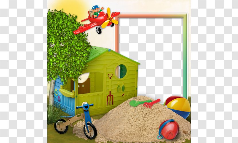Picture Frame Digital Photo Download - Outdoor Play Equipment - Cartoon Sand Toys With A Decorative House Transparent PNG