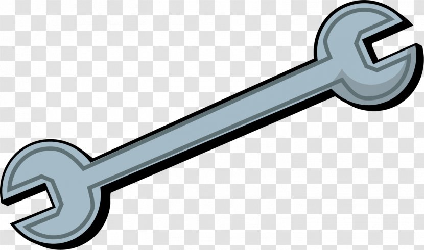 Cartoon - Hardware Accessory - Gray Spanner Transparent PNG
