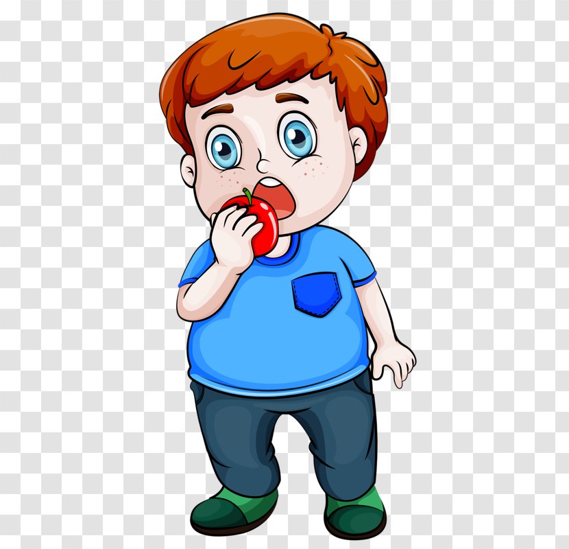 Eating Apple Stock Photography Clip Art - Silhouette - Boy Transparent PNG
