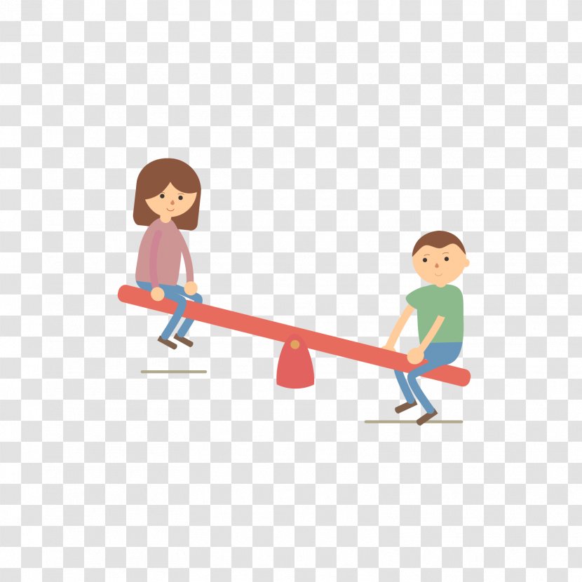 Euclidean Vector Icon - Frame - A Couple On Seesaw Transparent PNG