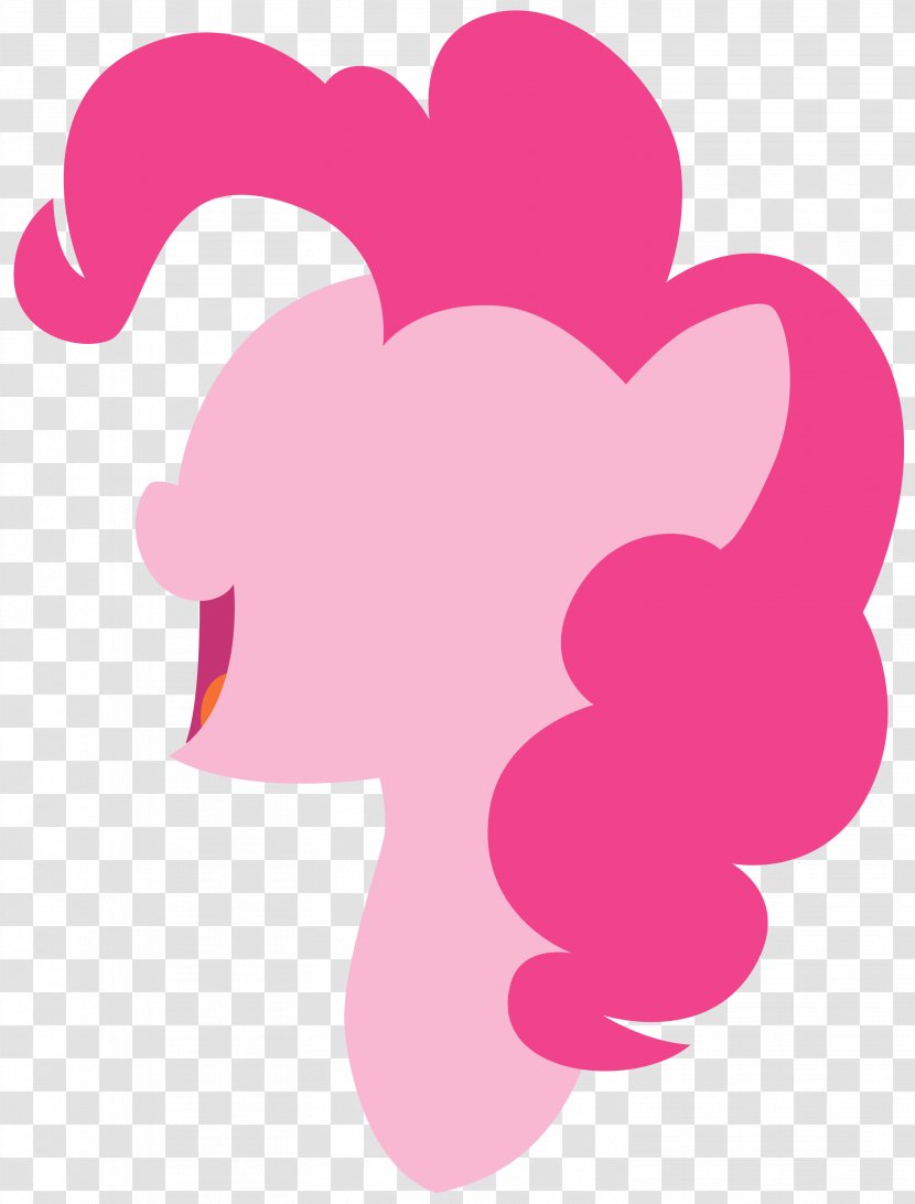 Pinkie Pie Twilight Sparkle Pony Rarity Rainbow Dash - Hair Vector Transparent PNG
