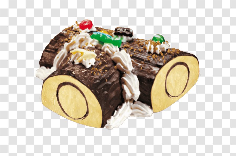 Sponge Cake Swiss Roll Yule Log Ice Cream Chocolate - Pastry Transparent PNG