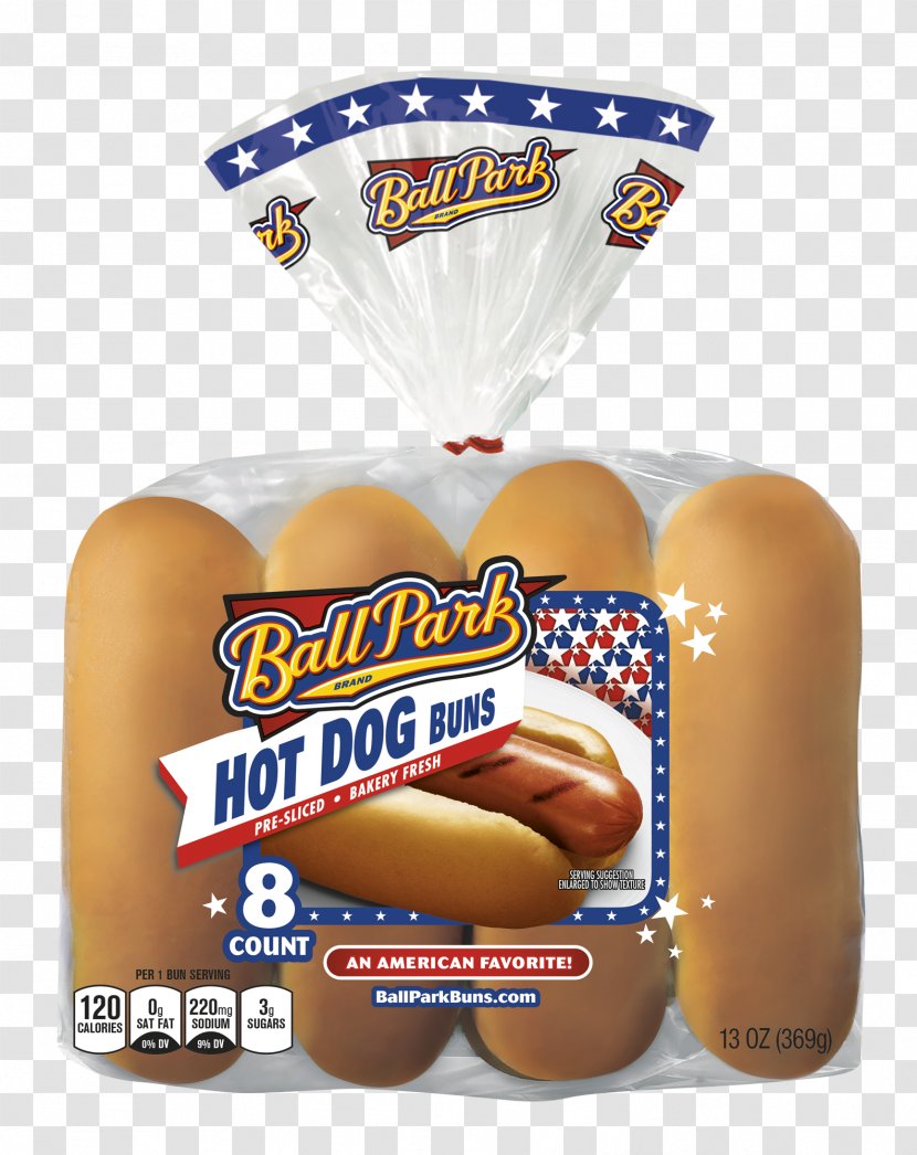 Hot Dog Bun Hamburger Cross Ball Park Franks - Recipe Transparent PNG