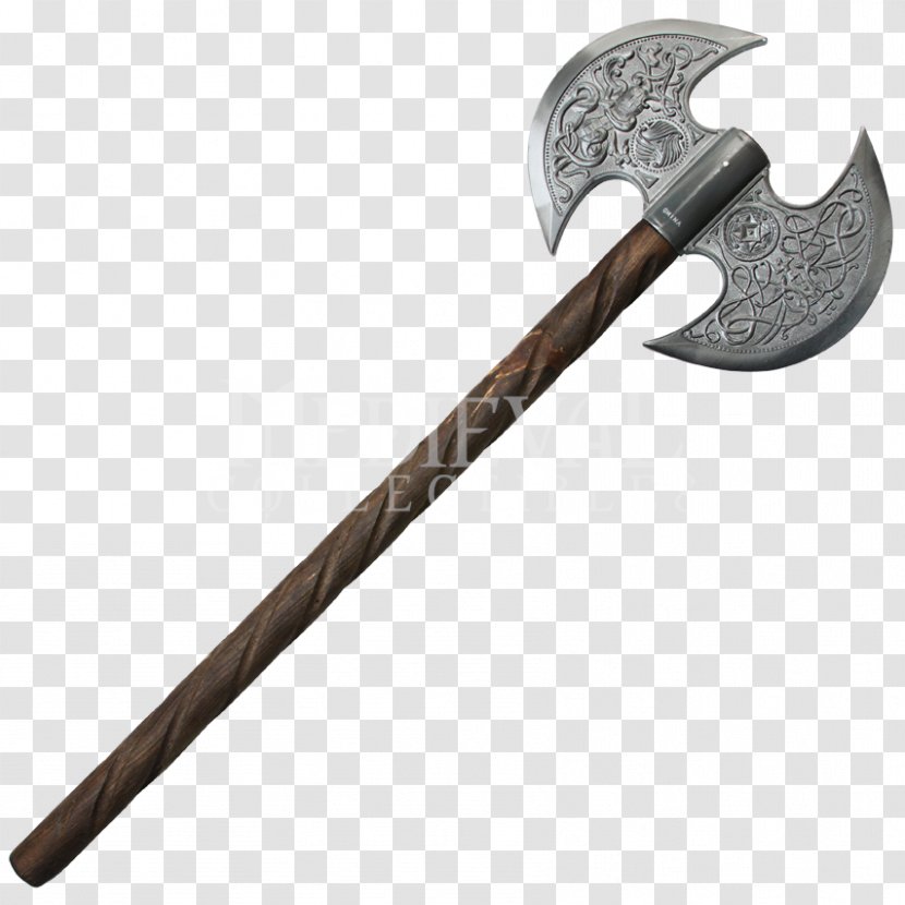 Middle Ages Battle Axe Weapon - Warrior - Photo Transparent PNG