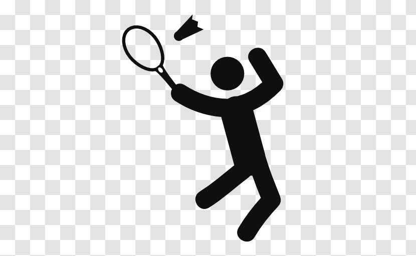 Badminton Racket Sport Shuttlecock - Black And White Transparent PNG