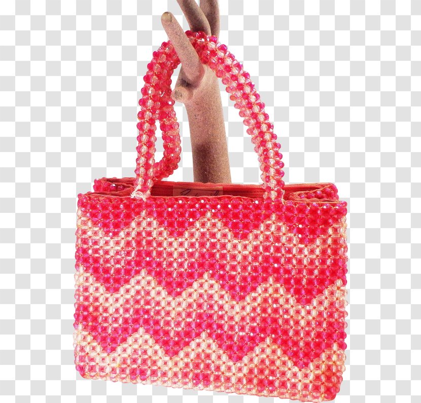 Tote Bag Handbag Beadwork Vintage Clothing - Plastic Beads Transparent PNG