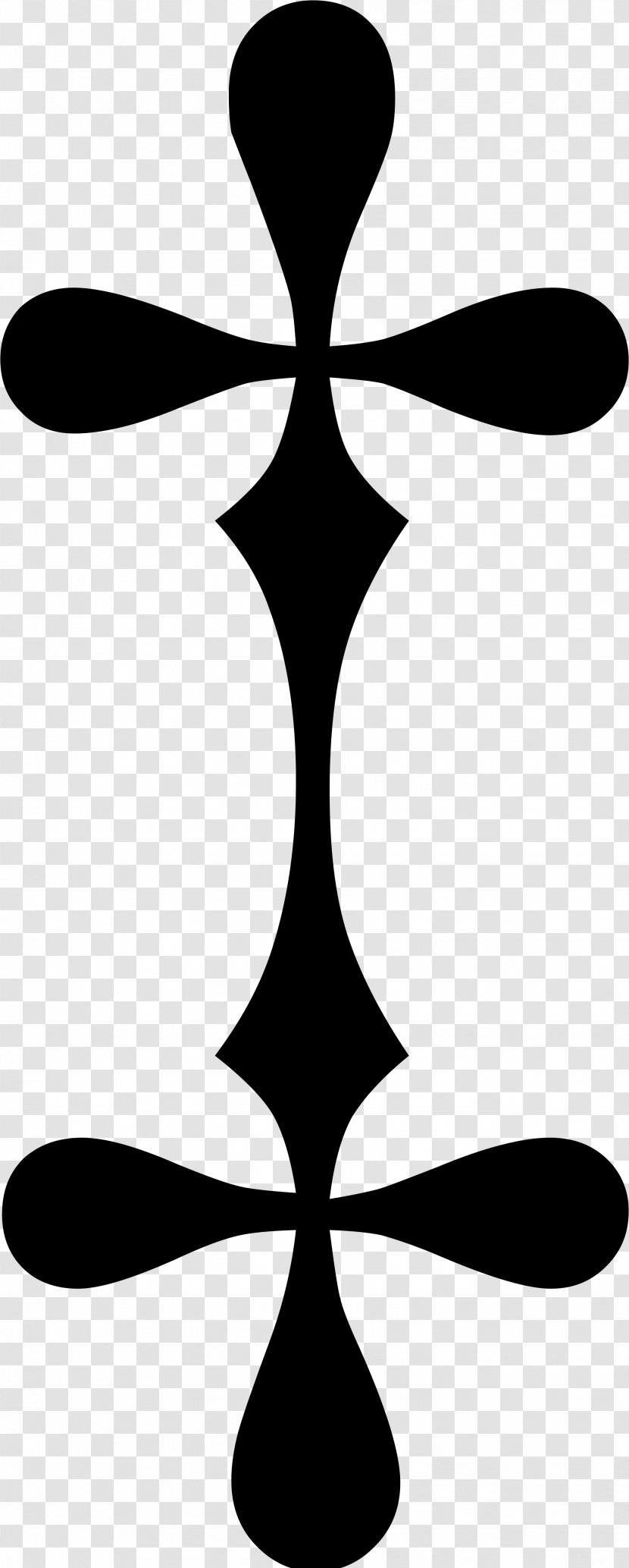 Dagger Symbol Unicode Pixel Cross - Blackandwhite Symmetry Transparent PNG
