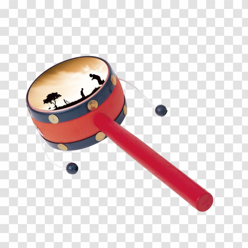 Pellet Drum Download - Rattle - Children's Toys Creative Hand Transparent PNG