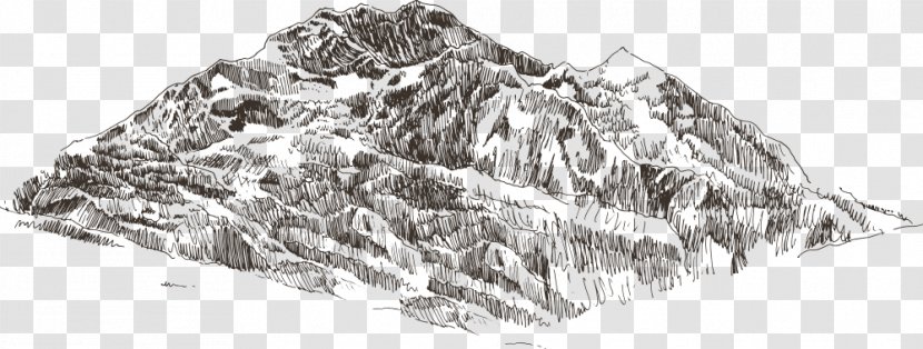 Drawing Printmaking Illustration - Mountain - Vector Square Carved Mountains Transparent PNG