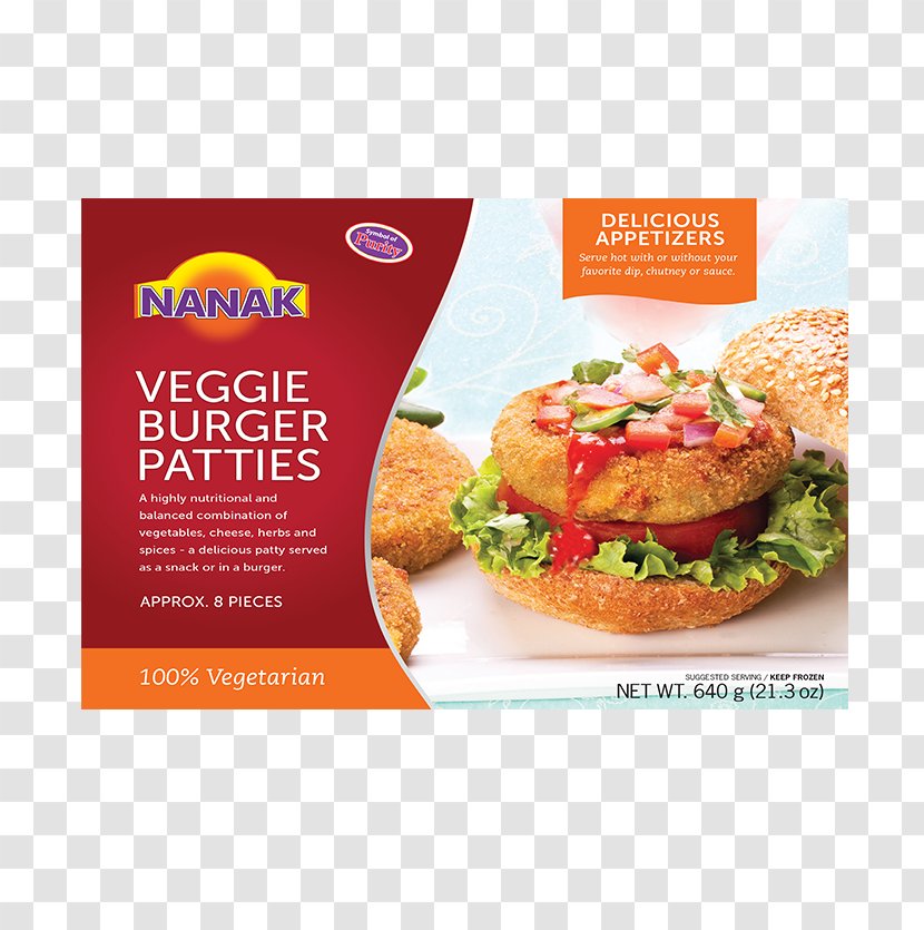 Vegetarian Cuisine Veggie Burger Hamburger Fast Food Patty - Fried - Veg Transparent PNG