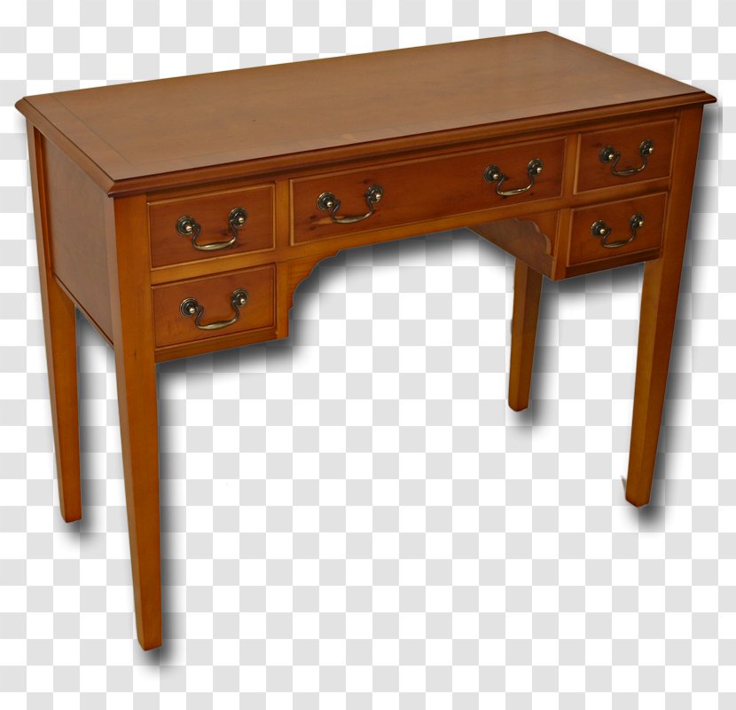 Table Desk Drawer Lowboy Furniture - Mahogany Transparent PNG
