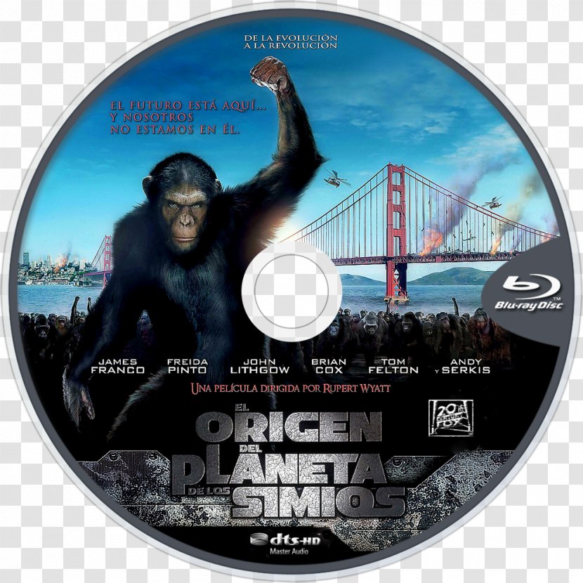 Planet Of The Apes Will Rodman Film Poster - Dvd Transparent PNG