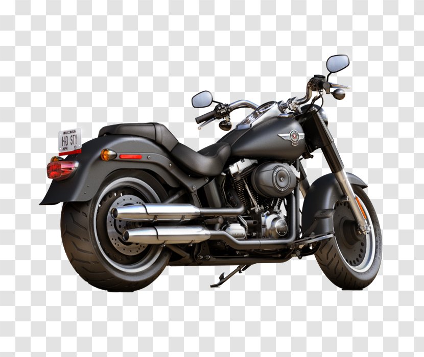 Motorcycle Harley-Davidson FLSTF Fat Boy Softail Woodstock - Touring - Harley Transparent PNG