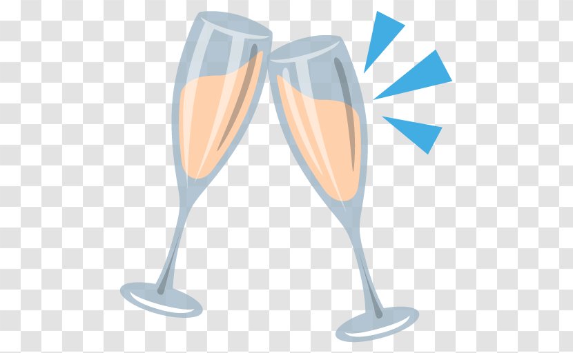 Wine Glass Emoji Champagne - Alcoholic Drink - Glasses Transparent PNG