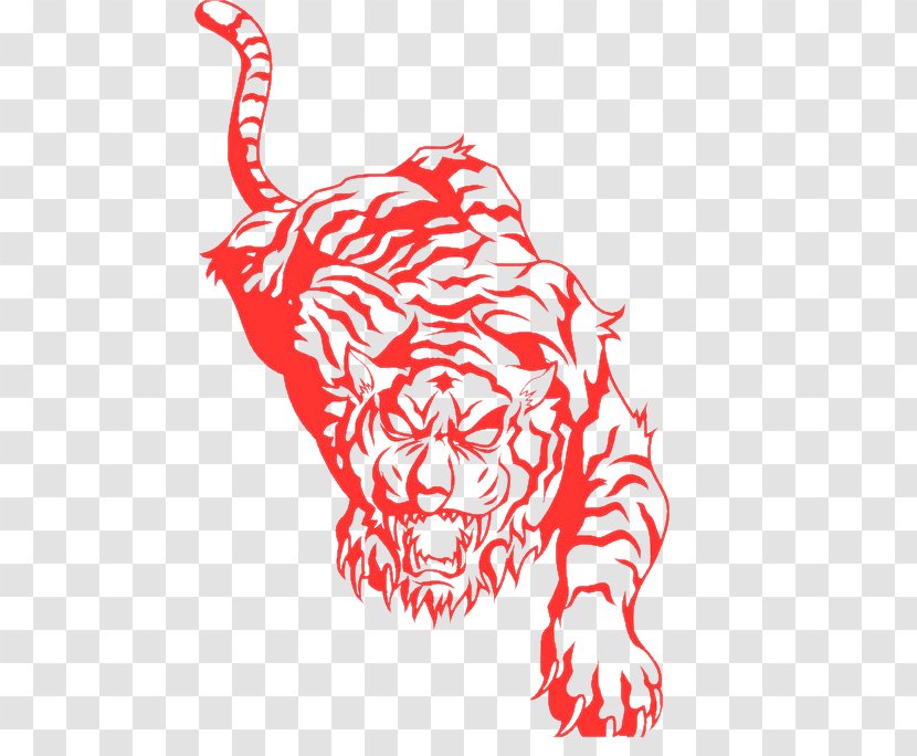 Tiger Black Panther Jaguar Sticker Lion - Cat Like Mammal - Transparent Transparent PNG