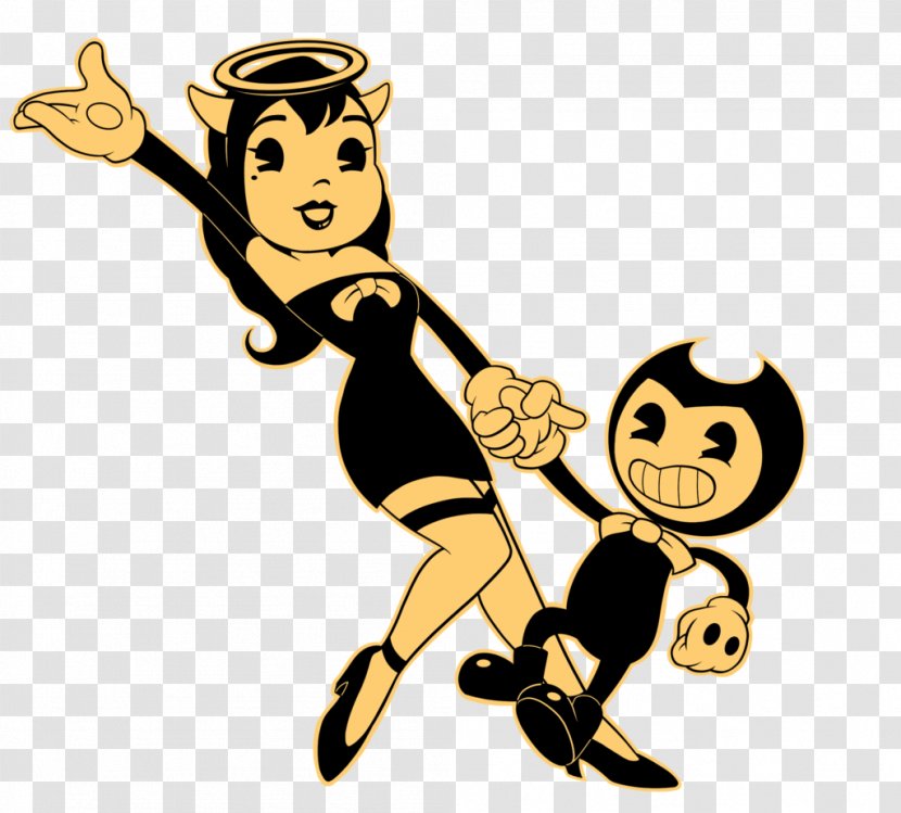 Bendy And The Ink Machine Poster Fan Art Illustration - Fictional Character - You're Invited Transparent PNG