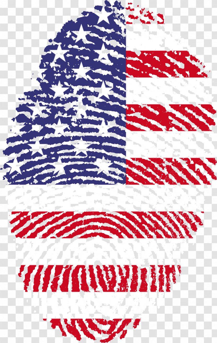 T-shirt Flag Of The United States Fingerprint Transparent PNG